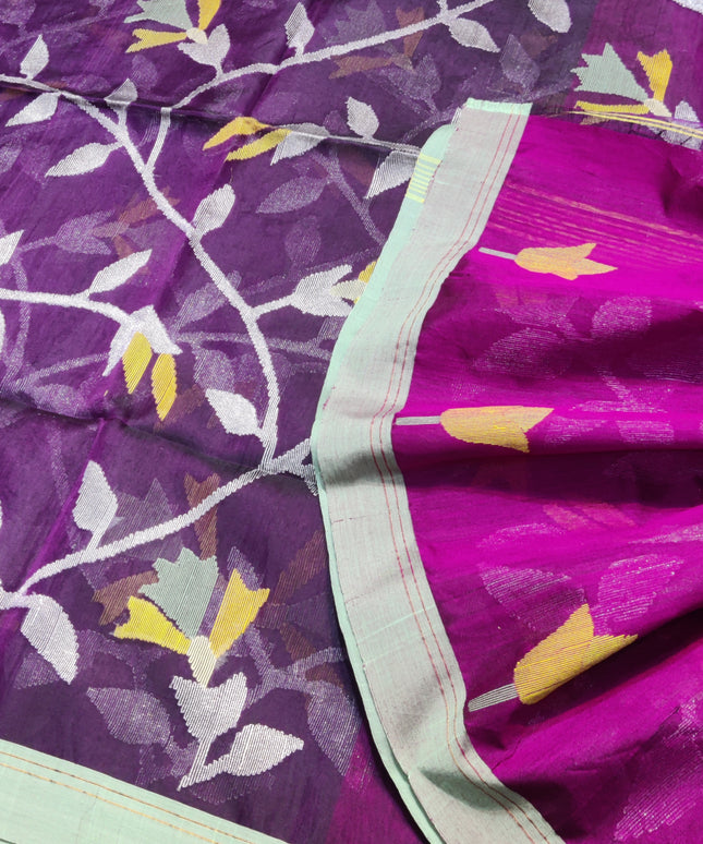 Jamdani handloom pure silk - JM10