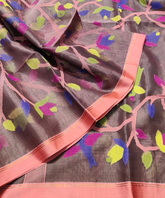 Jamdani handloom pure silk - JM15