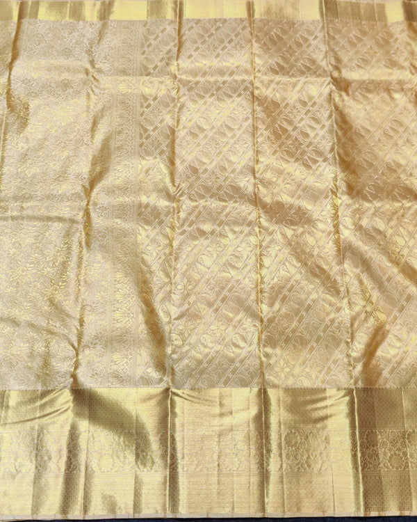 Kanchi pattu half fine bridal wear saree HF47 alternate view