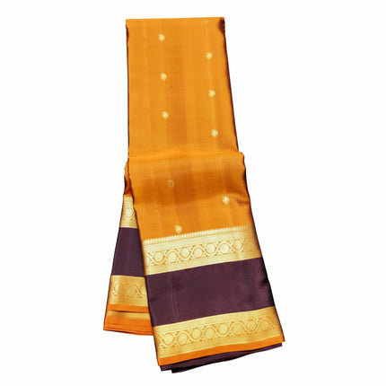 Rust kanjivaram Handloom  - KMP3100