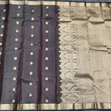 Kanchi pattu small border saree - KMP276
