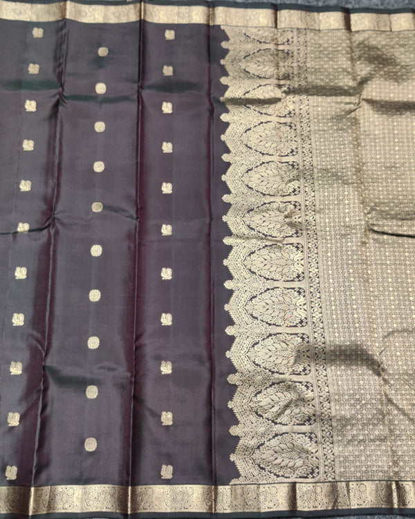 Kanchi pattu small border saree - KMP276 alternate view