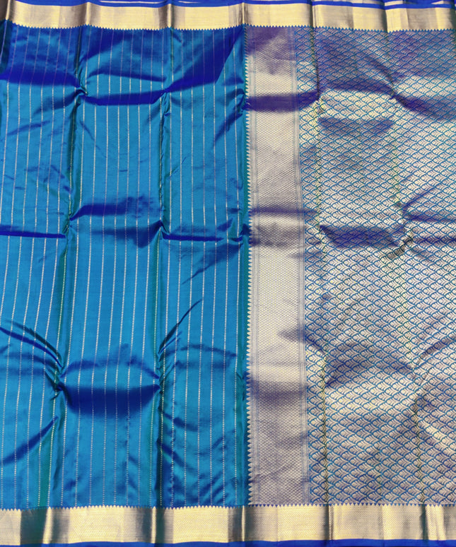 Kanchi pattu small border saree - KMP256