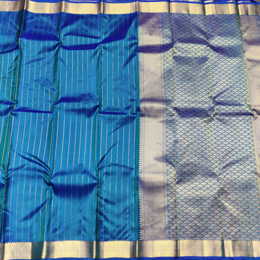 Kanchi pattu small border saree - KMP256