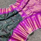 Gadwal check design pure silk- GPS34