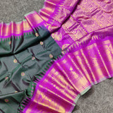 Gadwal check design pure silk- GPS34