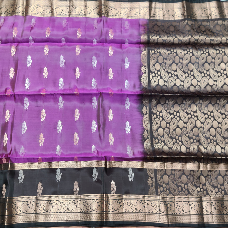 Lightweight pattu Scurt Border Saree - LWP3032