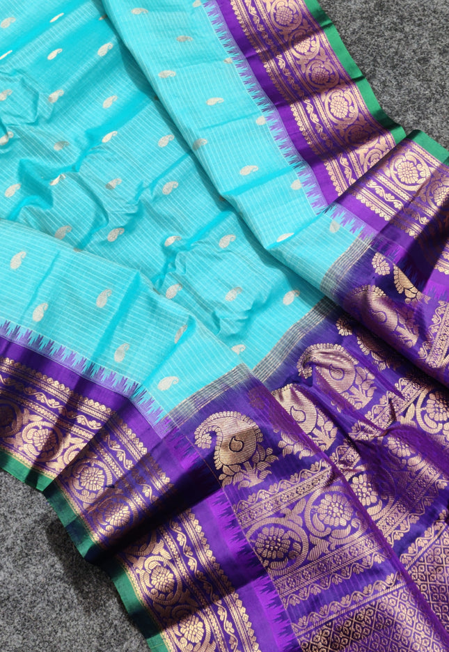 Gadwal Handloom Sico Silk Saree - GS168