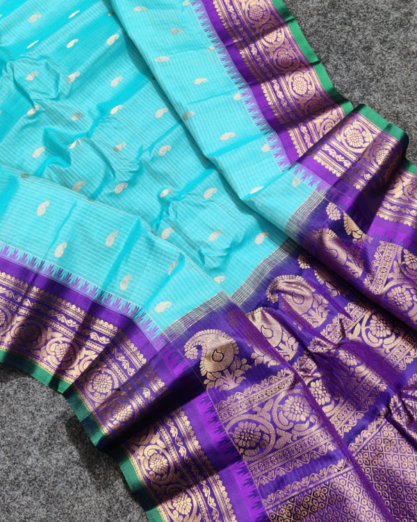 Gadwal Handloom Sico Silk Saree - GS168