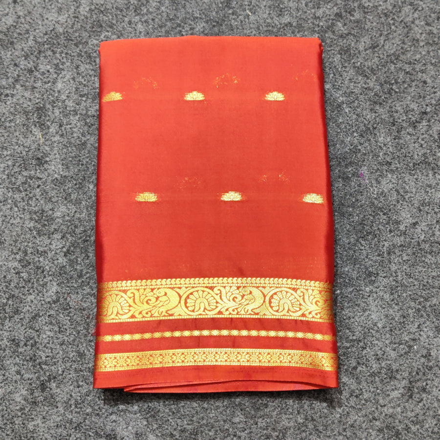 Mysore crepe semi silk saree - M07