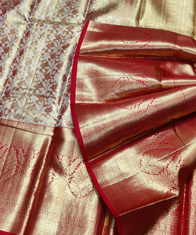 Kanchi Pattu Wedding Saree @35% Off -KMP64