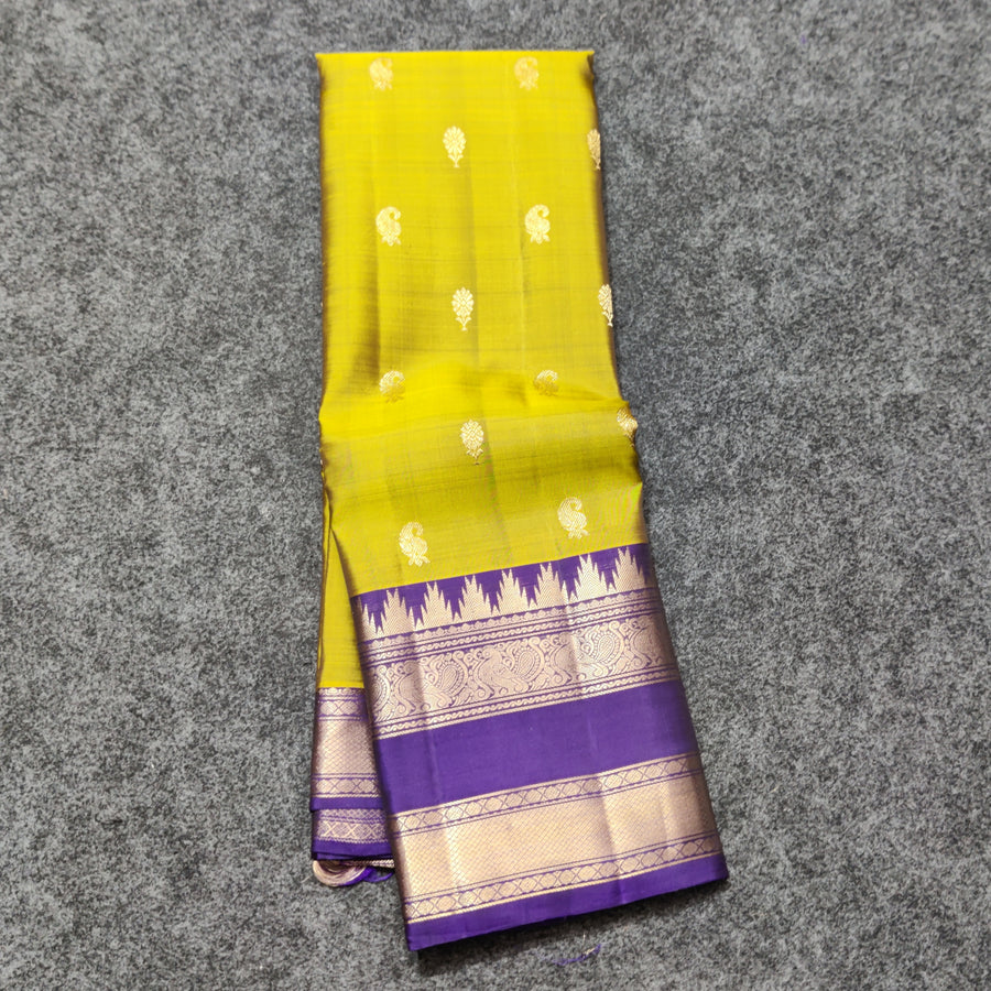 Kanchi Vintage Gap border pattu - KMP270