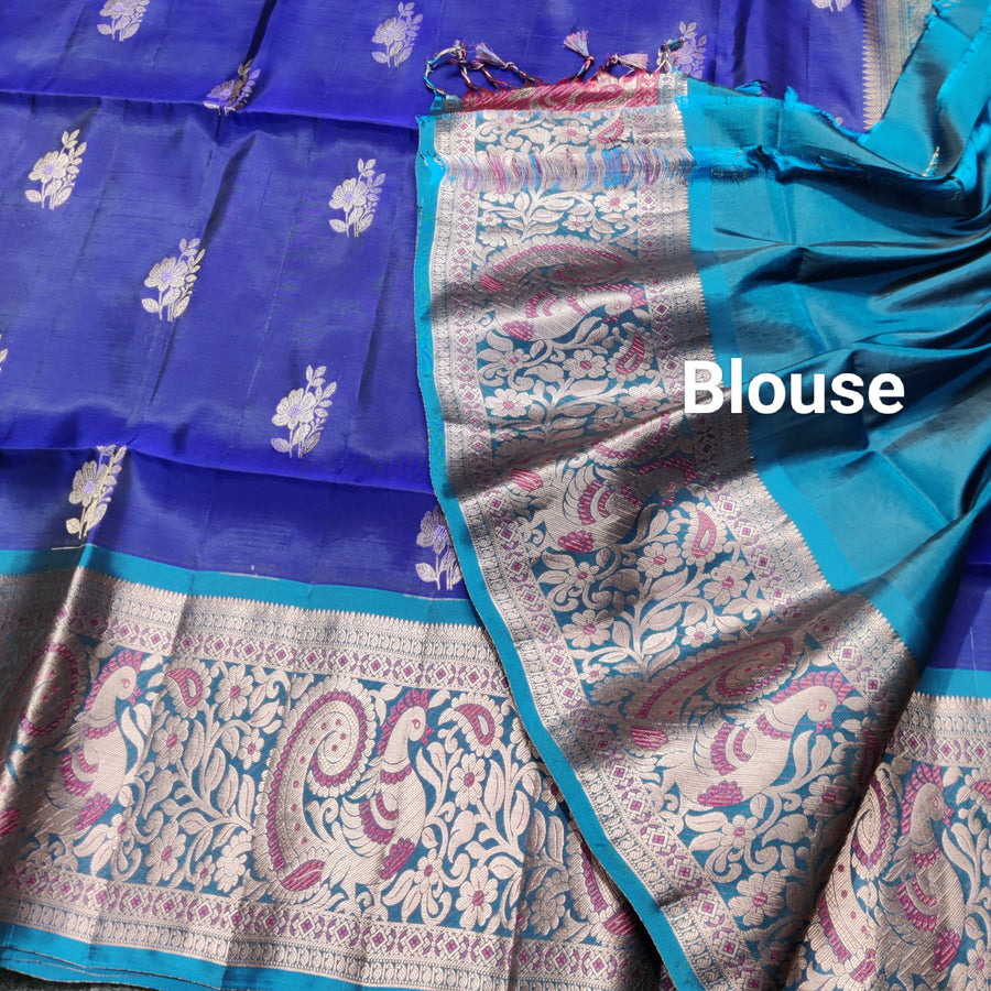 Meenakari kanchi lightweight pattu Saree - KMP135