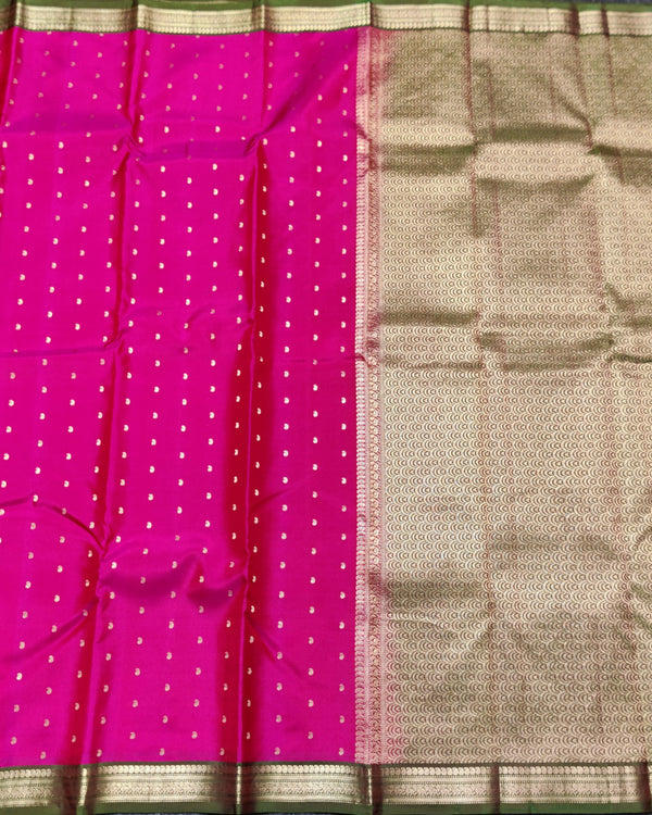 Kanchi pattu small border saree - KMP246 alternate view