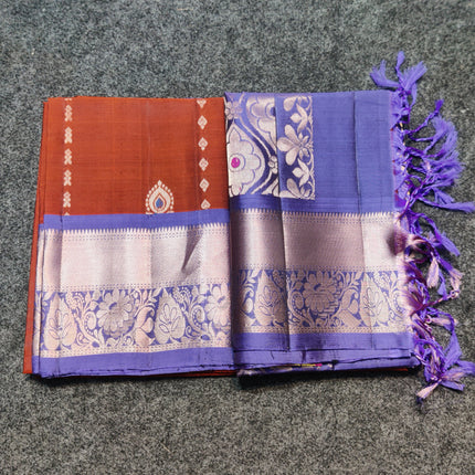 Meenakari kanchi lightweight pattu Saree - KMP3060