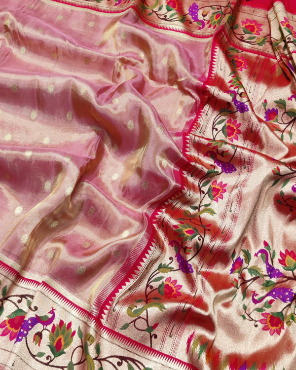 Banaras Tissue Paithani silk saree - BRS16