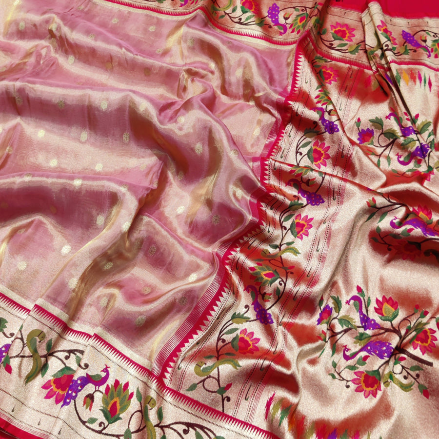 Banaras Tissue Paithani silk saree - BRS16