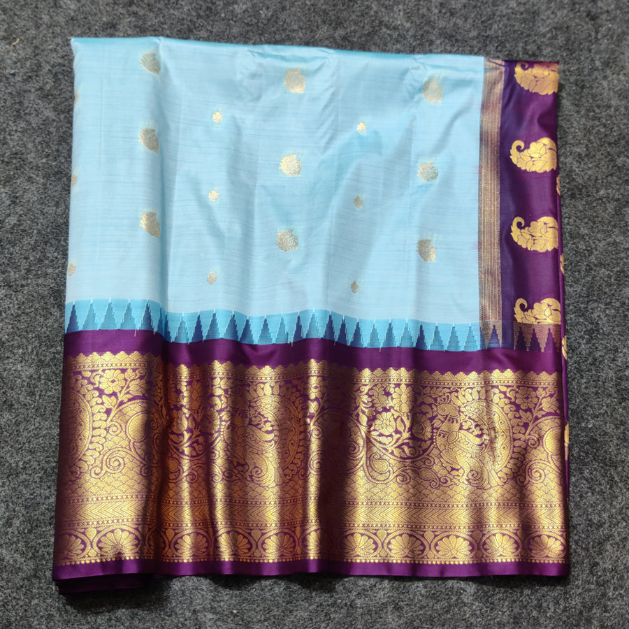 Gadwal Semi Silk Saree - GSM18