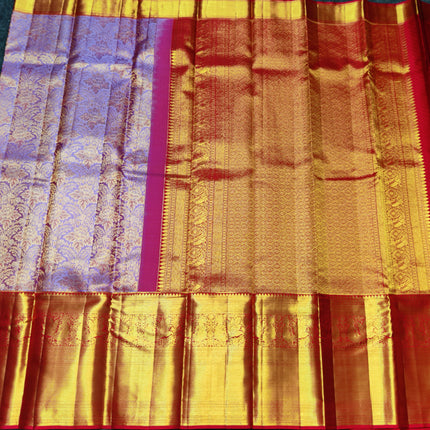 Kanchi Meenakari Brocade Pure handloom Silk Saree - KMP1642