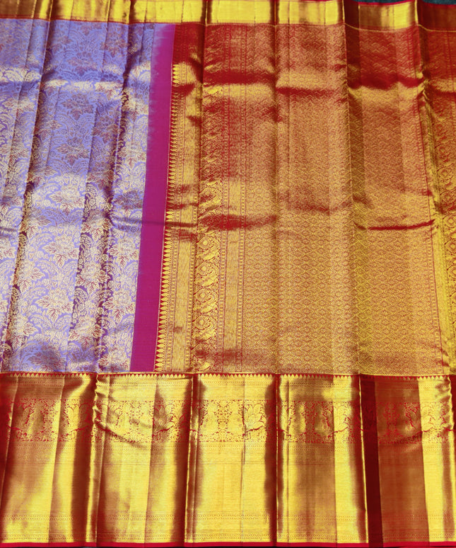 Kanchi Meenakari Brocade Pure handloom Silk Saree - KMP1642