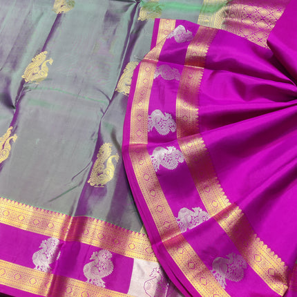 Kanchi Kuttu Vintage Handloom Pattu Saree - KMP3041