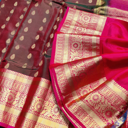 Kanchi pure vintage silk Saree - KMP2079
