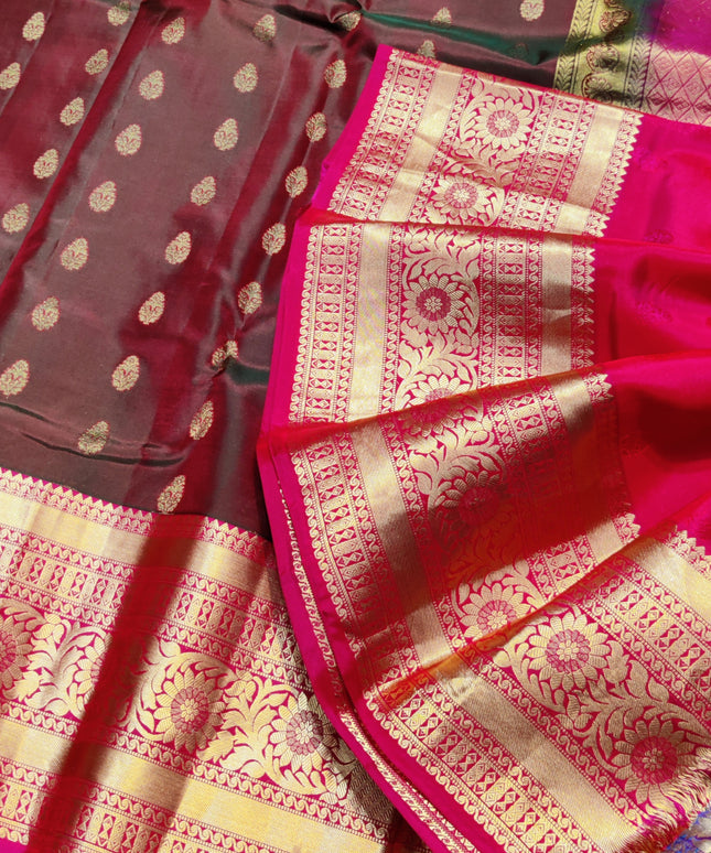 Kanchi pure vintage silk Saree - KMP2079