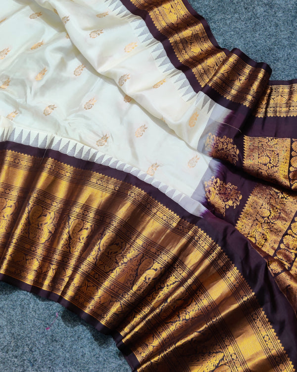 Gadwal Handloom pure silk- GPS01
