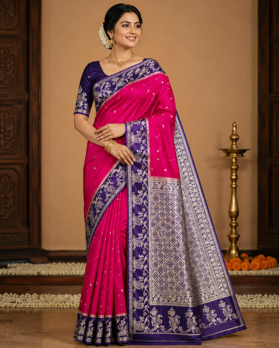 Jute Silk Saree- J11