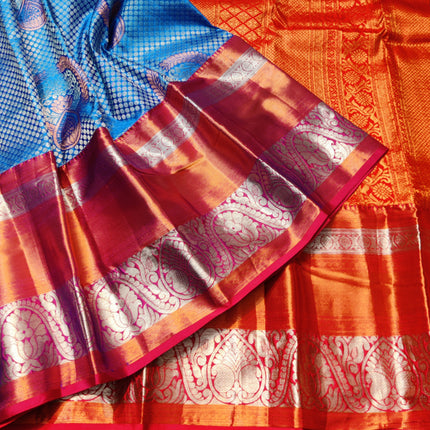 Kanchi pattu half fine Bridal Saree -HF278