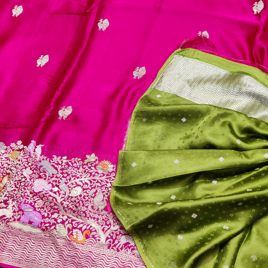Mashru satin Silk Saree- MS25