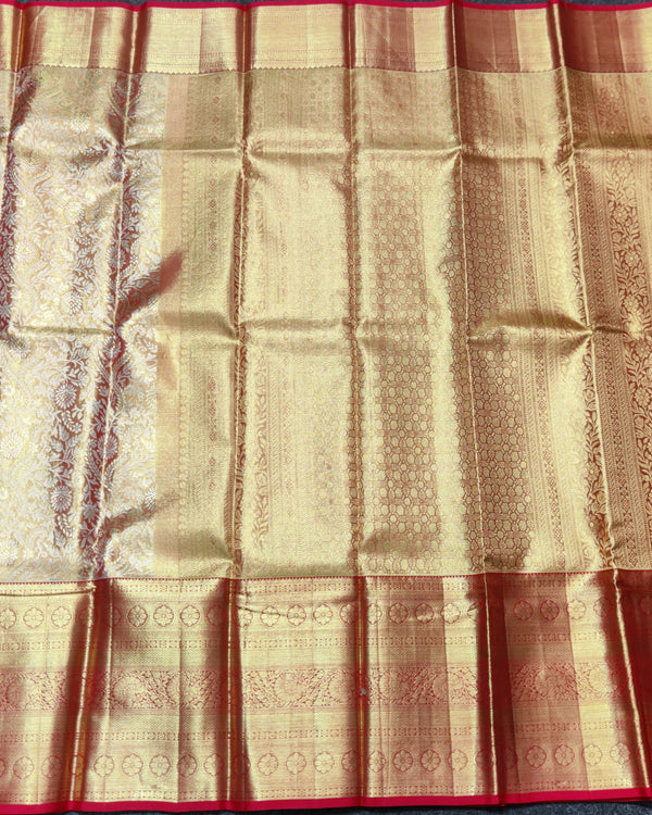 Kanchi Pattu Wedding Saree @35% Off -KMP65 alternate view