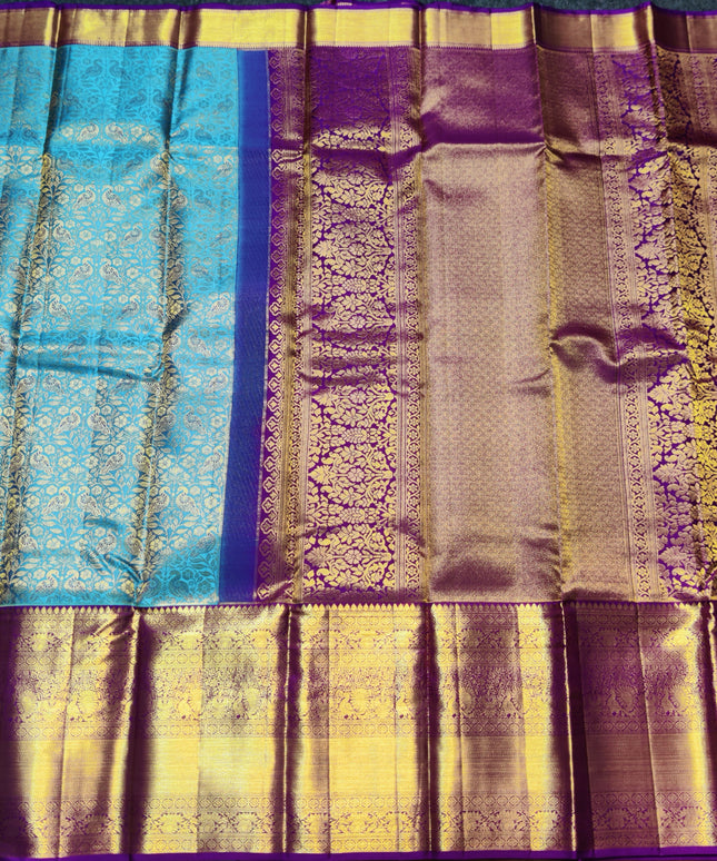 Kanchi Meenakari Brocade Pure handloom Silk Saree - KMP1987
