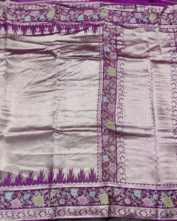 Banaras Tissue Paithani silk saree - BRS24 alternate view