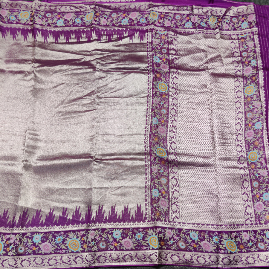 Banaras Tissue Paithani silk saree - BRS24