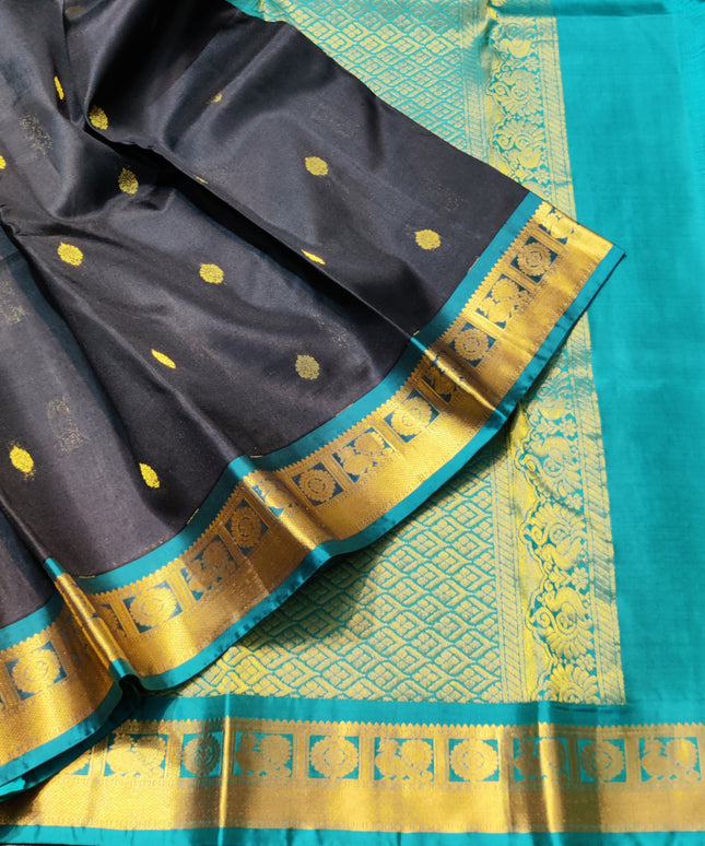 Kanchipattu small border saree - KMP206
