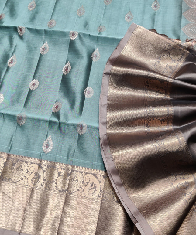 Meenakari kanchi lightweight pattu Saree - KMP304