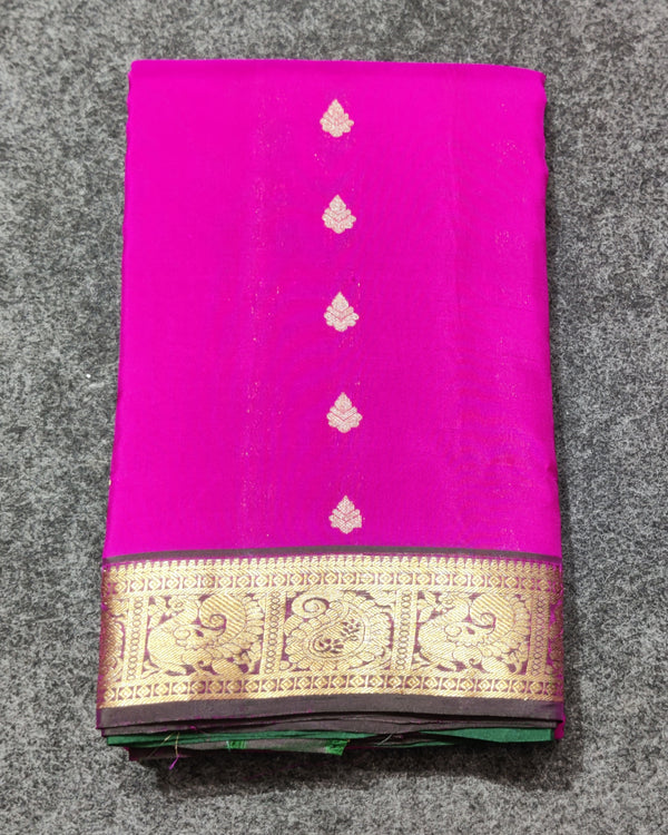 Kanchipattu small border saree - KMP204