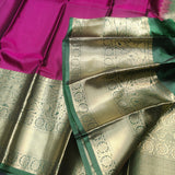 Kanchi pure plain silk Saree - KMP1572