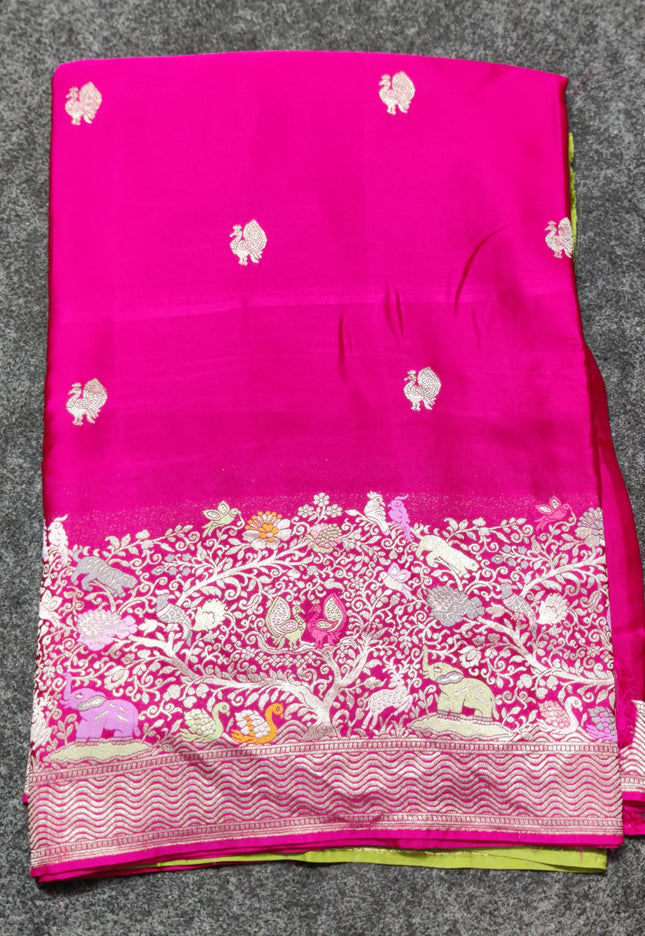 Mashru satin Silk Saree- MS25
