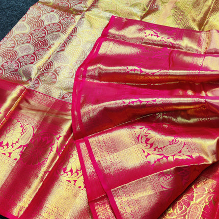 Kanchi Pattu Wedding Sarees @30% Off -KMP971