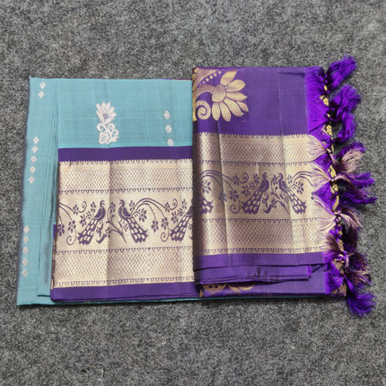 Meenakari kanchi lightweight pattu Saree - KMP3133