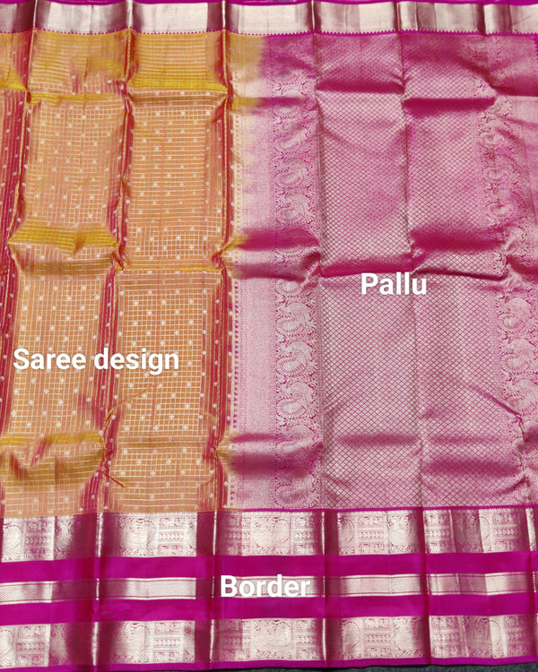 Kanchi Vintage Gap border pattu - KMP101 alternate view