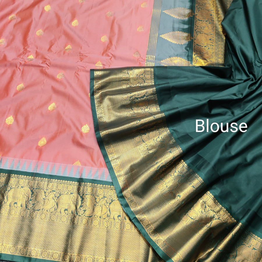 Gadwal Semi Silk Saree - GSM06