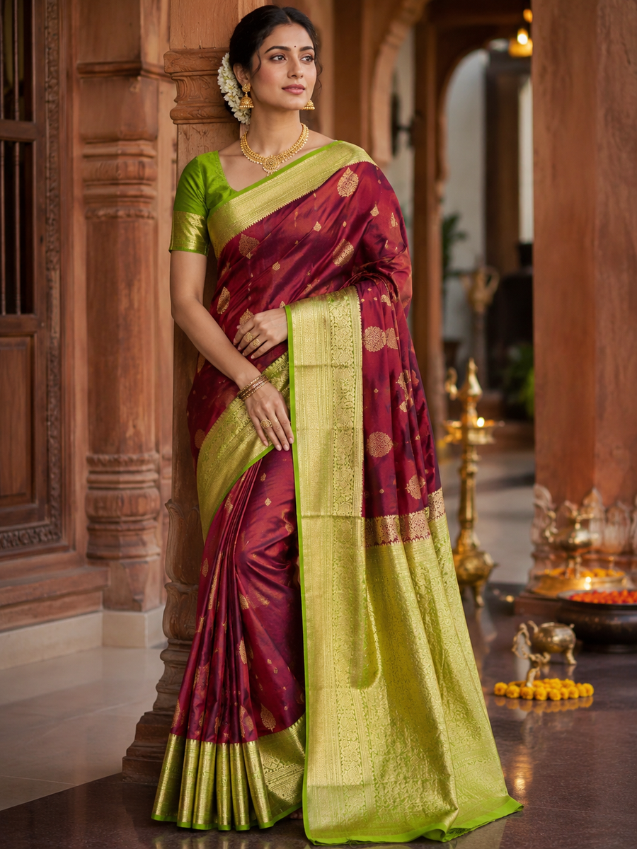 40%Off Kanchi pattu saree - KMP17