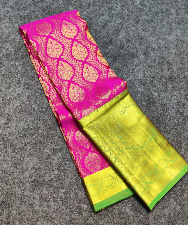Kanchi Pattu Half Fine Brocade - SP45