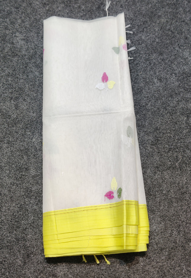 Jamdani handloom pure silk - JM03