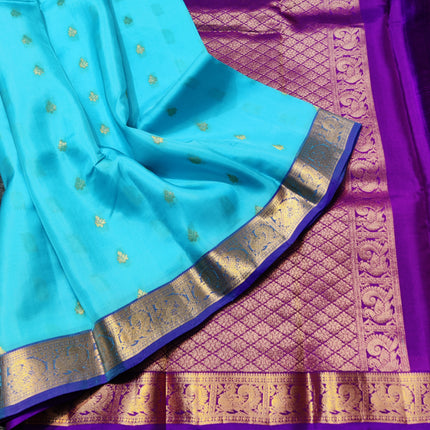 Kanchipattu small border saree - KMP201