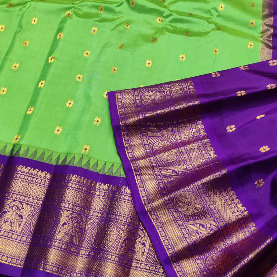 Gadwal Handloom pure silk- GPS45