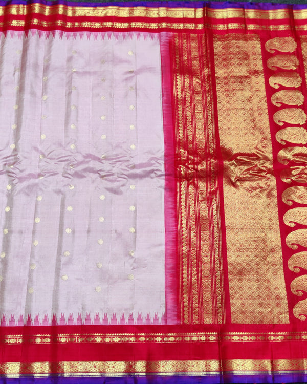 Gadwal Kuttu handloom Pure silk saree - GPS237 alternate view